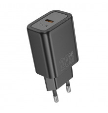 Мережевий зарядний пристрій HOCO Gentle single port charger (EU) Black ( )