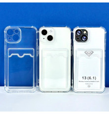 Силікон Transparent With Pocket Separate Camera Samsung