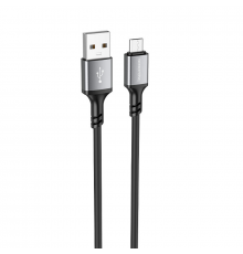 Кабель BOROFONE Micro Famous silicone charging data cable Black ( )