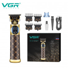 Тример VGR BROWN, насадки, LED display
