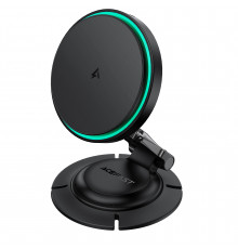 Автотримач для телефона з БЗП ACEFAST magnetic folding wireless charging car holder Black ( )