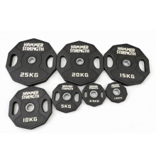 Диски обгумовані олімпійські Hammer Strength 51 мм 1.25-2.5-5-10-15-20-25 кг