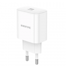 Мережевий зарядний пристрій BOROFONE single port charger(EU) White ( )