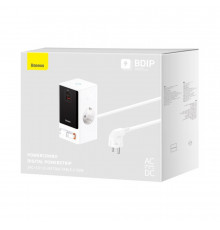 Мережевий подовжувач Baseus Digital PowerStrip Smart Version розетки.
