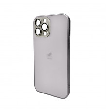Чохол для смартфона AG Glass Matt Frame Color Logo for Apple iPhone Pro Max Titanium Grey ( )