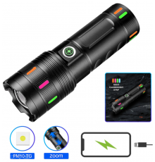 Ліхтар NIGHT VISION FLUORESCENCE, Li-Ion акумулятор, ЗП Type-C, індикація заряду, zoom