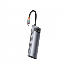 USB-хаб Baseus Metal Gleam Series Multifunctional Type-C HUB Docking Station Gray（Type-C to. ) ( )