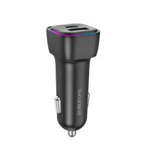 Автомобільний зарядний пристрій BOROFONE Trophie. car charger Black ( )