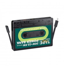 Зовнішній акумулятор REMAX Tape Series. Cabled Fast Charging Power Bank Black ( )