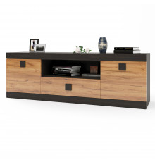 Тумба Еверест ТВ 1500 Соната 150х38х50 венге темний + дуб крафт золотий (DTM-2263)