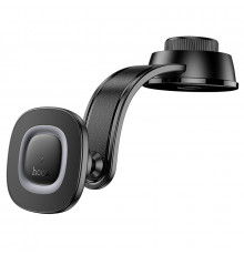 Автотримач для телефона з БЗП HOCO Crown magnetic wireless charging car holder(center console) Black Metal Gray ( )