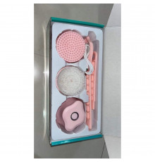 Електрична масажна щітка для душу Spinning Spa Brush з насадками, масажер для тіла