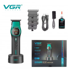Триммер VGR GREEN, насадки, LED display