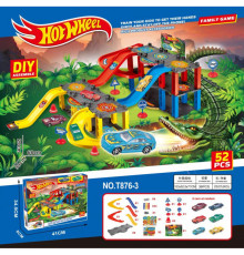 Траса з гірками та паркінгом Hot Wheels деталей (36 шт)