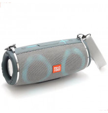Bluetooth-колонка з RGB ПІДСВІЧУВАННЯМ, speakerphone, радіо, grey
