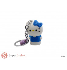 Гумовий брелок для ключів та рюкзака Кітті (Hello Kitty)