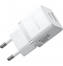 Мережевий зарядний пристрій Baseus Palm Fast Charger C+U EU Moon White (P )