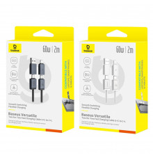 Data Cable Baseus Versatile Two-for-Two Type-C+USB to Type-C+Lightning (P )