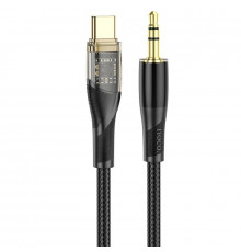 Аудіокабель HOCO Transparent Discovery Edition Digital audio conversion cable Type-C Black ( )