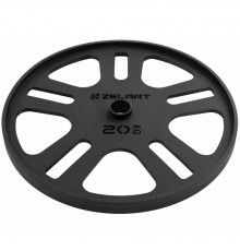 Млинці диски сталеві для станової тяги Deadlift Pulling Weight Plates Zelart TA-6992-20 20кг чорний