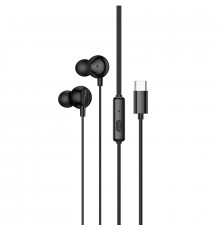 Навушники дротові HOCO Victory universal digital earphones with microphone (Type-C) Black ( )