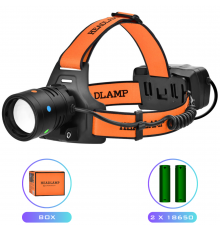 Ліхтар налобний NIGHT VISION FLUORESCENCE,, РЕЖИМ, ЗП Type-C, zoom