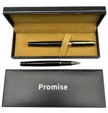 Подарункова ручка ролерна Promise у футлярі (чорно-золота)