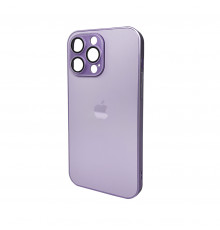 Чохол для смартфона AG Glass Matt Frame Color Logo for Apple iPhone Pro Max Light Purple ( )