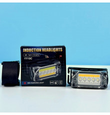 Ліхтар налобний YY-19С Red light (,COB, Motion Sensor, Li-Ion акумулятор, магніт, Type-C)