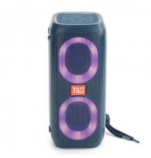 Bluetooth-колонка з RGB ПІДСВІЧУВАННЯМ, speakerphone, радіо, blue