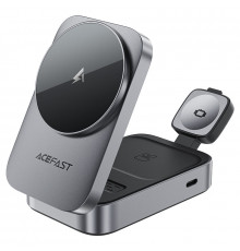 Бездротовий зарядний пристрій ACEFAST Desktop Wireless Charging holder Metal Gray ( )