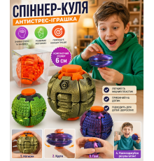 Антистрес-іграшка спіннер-куля, см