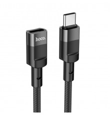 Кабель подовжувач HOCO Type-C Male to Type-C Female. extension. ) Black ( )