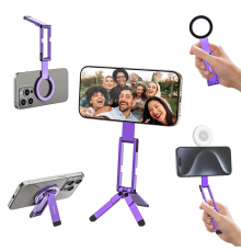 Тримач телефона Ulanzi Foldable Magnetic Phone Tripod (Purple) ( )