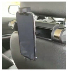 Тримач для телефону на підголівник авто, автотримач для смартфона мм з поворотом °