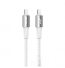 Кабель REMAX WindSpeed Series Fast charging aluminum alloy braided data cable. (C-C) - White ( )