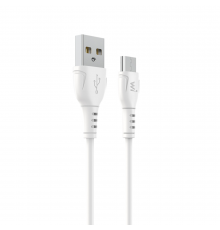 Кабель Wibrand Boa PVC charging data cable for Micro White (WI. )