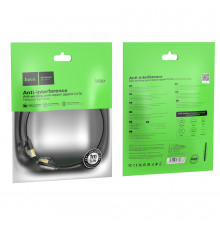 Кабель мережевий патч-корд для інтернету Hoco General pure copper flat network cable