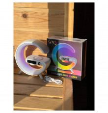Компактний RGB-світильник з Bluetooth-колонкою та бездротовою зарядкою Вт