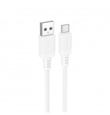 Кабель BOROFONE Lotto silicone charging data cable Type-C White ( )