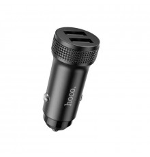 Автомобільний зарядний пристрій HOCO Level dual port car charger Black ( )