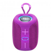 Bluetooth-колонка з RGB ПІДСВІЧУВАННЯМ, speakerphone, радіо, purple