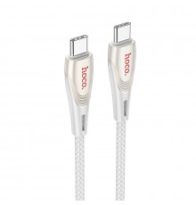 Кабель HOCO Monte charging data cable Type-C to Type-C gray ( )