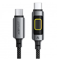 Кабель ACEFAST, Type-C to Type-C,,., Nylon, Aluminum Alloy connectors, Black ( )