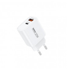 Мережевий зарядний пристрій REMAX Kiddy Series A+C Fast Charger EU-White ( )