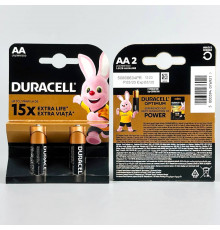 Батарейка лужна DURACELL AA Alkaline. пальчикова (2шт.)