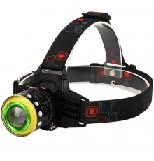 Ліхтар налобний Police,, zoom, ЗП microUSB, Box