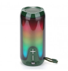 Bluetooth-колонка з RGB ПІДСВІЧУВАННЯМ, speakerphone, радіо, green