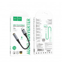 Перехідник Hoco Fresh external sound card Type-C male to. female.