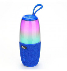 Bluetooth-колонка з RGB ПІДСВІЧУВАННЯМ, speakerphone, радіо, blue